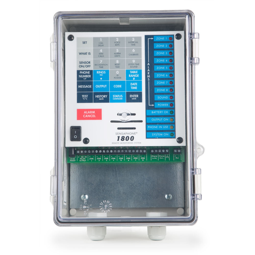 Standard Power-8 Zones/Inputs (1800 model)